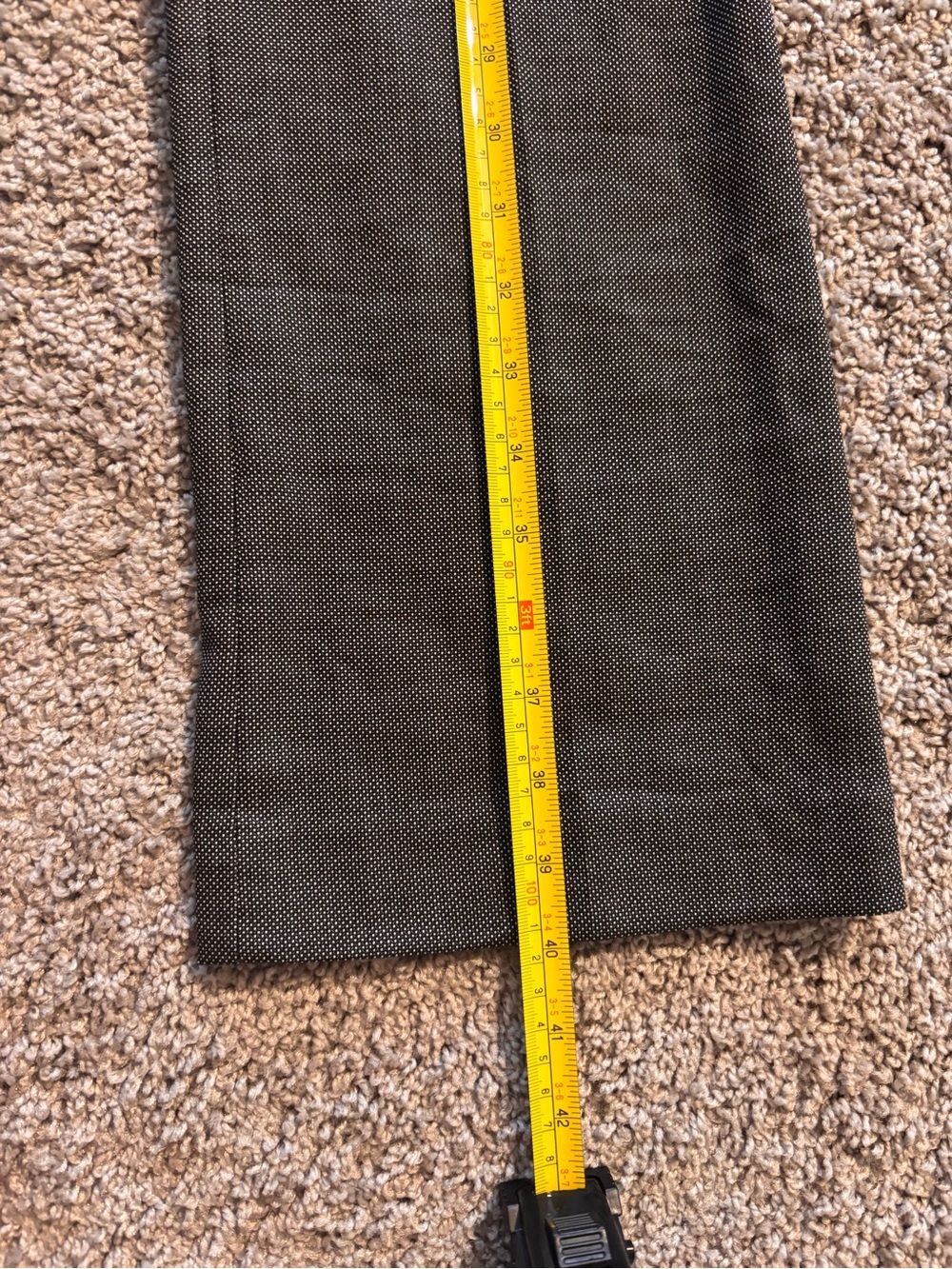 Express Columnist Women's Black w/ Small White Dots Bootcut Pants -8R - Picture 4 of 5